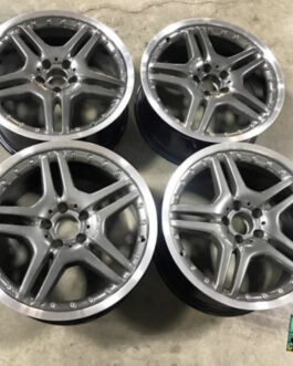 MERCEDES BENZ OEM WHEELS 2 PEICE WHEELS SL65 S65 CLS55 19″ STAGGERED FACTORY