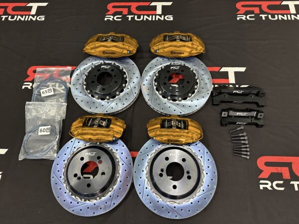 BMW CALIPERS BREMBO KIT BIG BRAKE KIT BBK 4 PISTON BRAKES UPGRADE FRONT REARS - Image 4